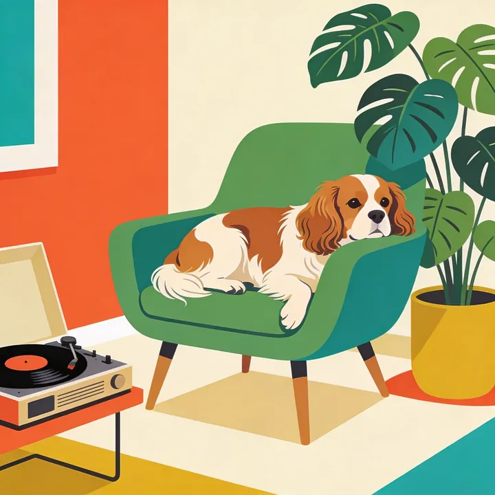 Cavalier King Charles portrait