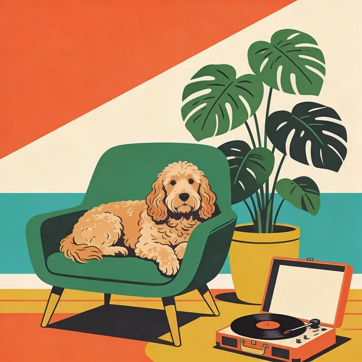 Cockapoo portrait