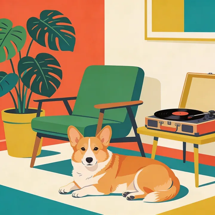 Corgi portrait