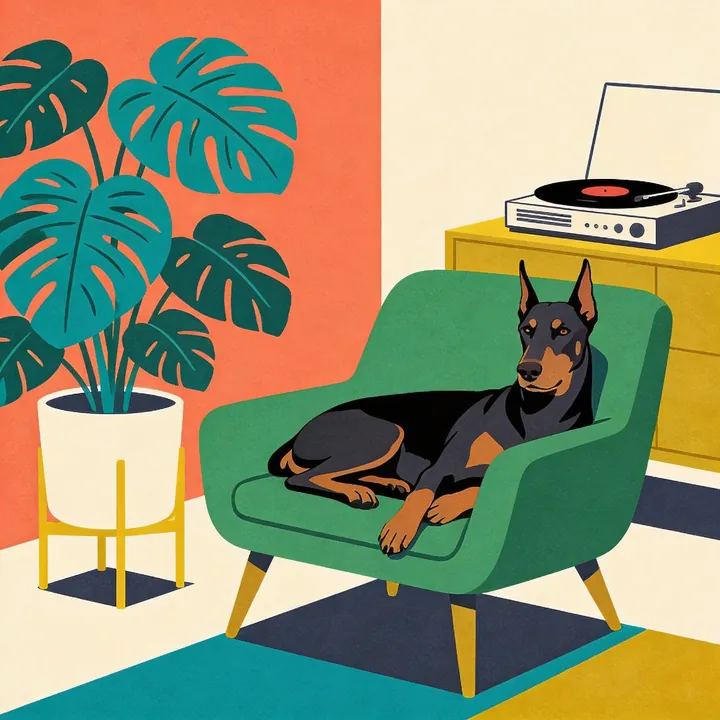 Doberman Pinscher portrait