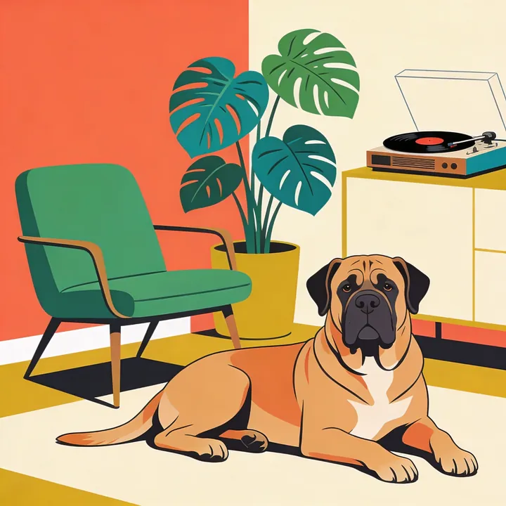 Mastiff portrait