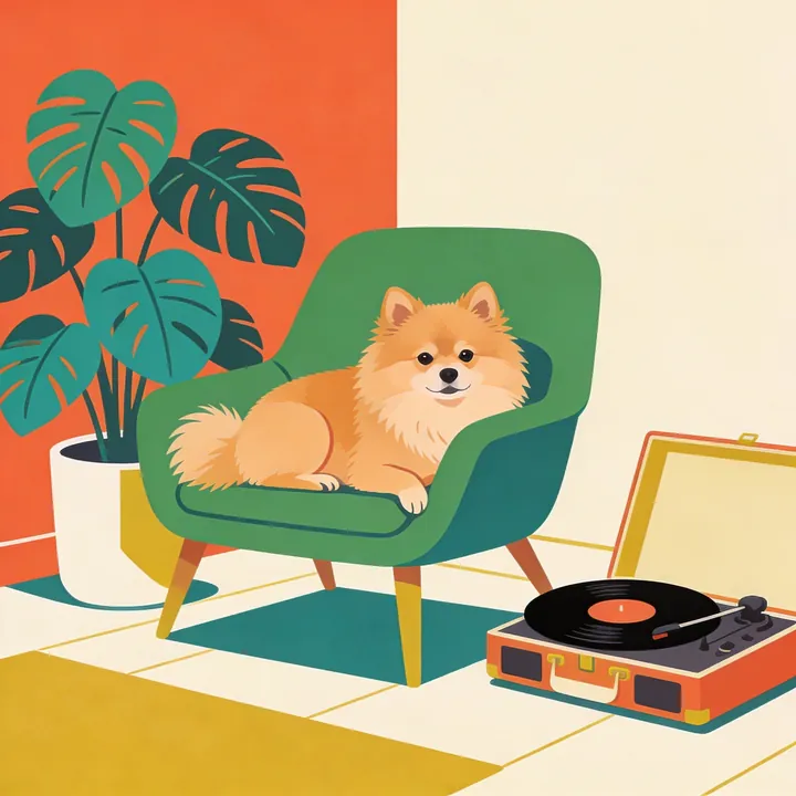 Pomeranian portrait