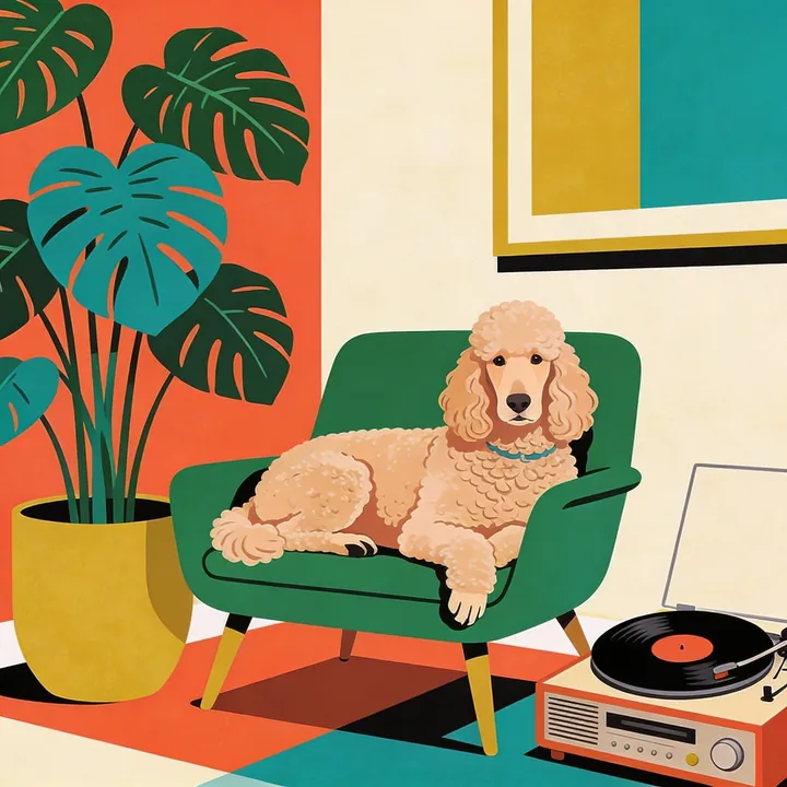 Poodle (Standard) portrait