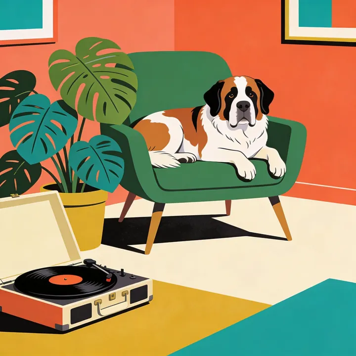 Saint Bernard portrait