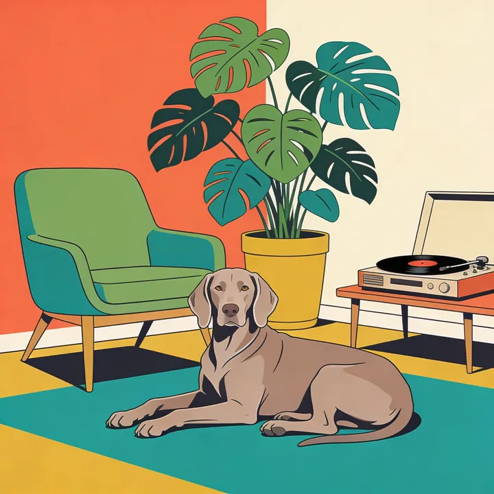 Weimaraner portrait