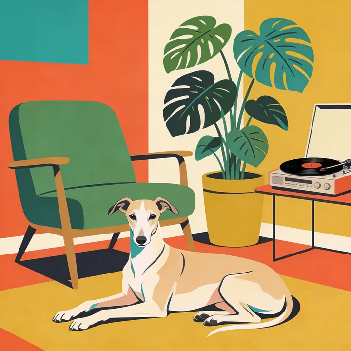 Whippet portrait